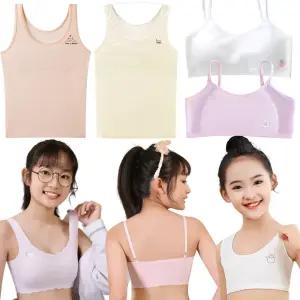 주니어 브라 속옷 청소년 중학생 심리스 스포츠 브라 런닝 1단계 2단계