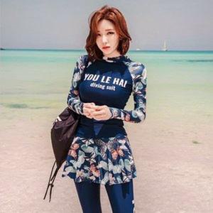 M 나비 여성래쉬가드세트 여자레쉬가드 수영복 TL276