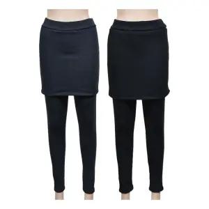 꿀땡 따뜻한 융 기모 안감 치마 일체형 레깅스