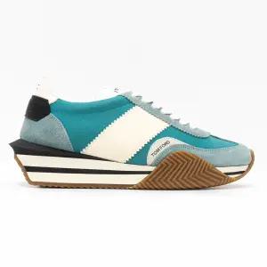 23FW 톰포드 로고 세이지 그린 화이트 남성 스니커즈 J1292 LCL134N 5E006