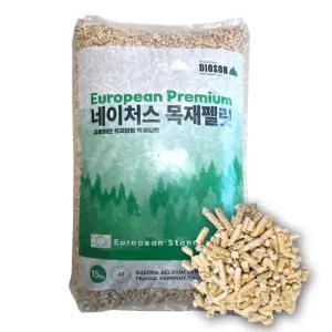 러시아 프리미엄 목재펠릿 15kg A1 최상급 고양이 베딩 배변 친환경 우드