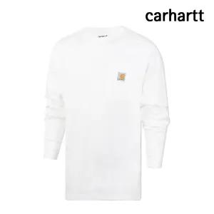 남성 긴팔티셔츠 워크웨어 포켓 롱 슬리브 화이트 K126-WH