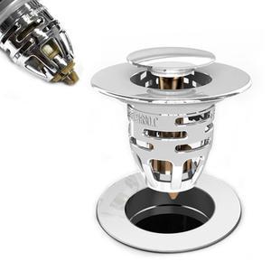 세면대 원터치 팝업 트랩 마개 보급형 자동 캡 팜업