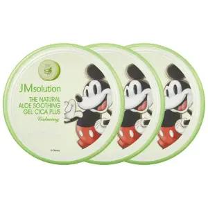 [유통기한 임박] 제이엠솔루션 더 내추럴 알로에 수딩 젤 시카 플러스 카밍, 300ml, 3개