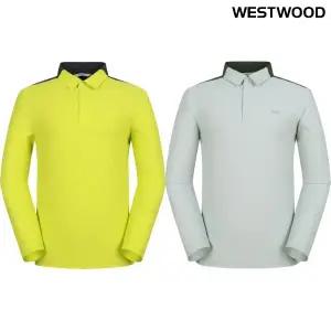 [대구백화점] [웨스트우드]간절기 트리코트 남성 배색 폴로티(O1 413)