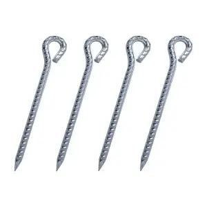 BUCK703 크롬 도금 강철 쇠말뚝 단조팩 30cm 1P 텐트 타프 폴대 데크팩 팩가방 캠핑팩 망치