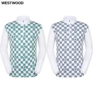 [대구백화점] [웨스트우드]체크보드 남성 프린트 집업티(O1 305)