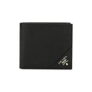 남성 사피아노 로고 블랙 반지갑 2MO513 QME F0002