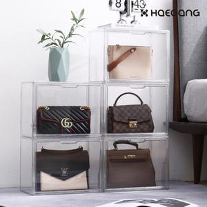 투명 아크릴 가방 보관함 다용도 정리대 명품 가방장 진열대 정리함 수납함 신발 핸드백 책 케이스 화장품