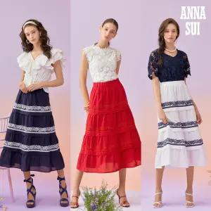 ANNA SUI 아뜰리에 자수 코튼 스커트 (캉캉 스커트)