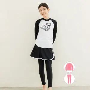 [베이직엘르] 여아동 나그랑 래쉬가드 레이어드 워터레깅스 세트 BEG X604K+BEG X607K_P363056752