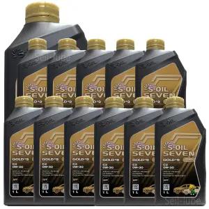 에스오일 세븐 골드 9 C2 0W30 1L x 12개 1박스 가솔린 디젤 겸용 100% 합성 엔진오일 (5W30 대체시 연비개선)