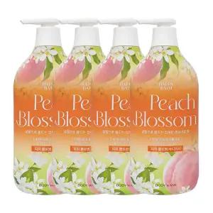 해피바스 피치 블로썸 바디워시 900g x4