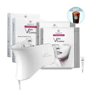 [아나시스][스타벅스 기프티콘 증정][아나시스] 벨라컨투어 LED 넥케어 + VC리필팩2세트, VC퍼밍크림7g