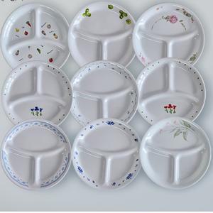 미국 코렐 접시 찬기 3절접시 나눔 칸  소/대