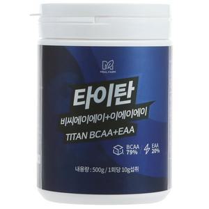 [기타]밀팜 타이탄 BCAA EAA 아미노산 헬스보충제 500g 1통