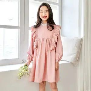 [보리보리/쿠키하우스 주니어]크리먼 프릴 원피스_13194