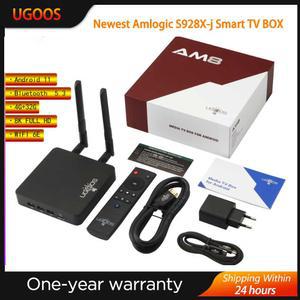 셋톱 박스 Ugoos AM8 프로 스마트 TV Winevine L1 AV1 S928XJ DDR4 8GB 64G AM8Pro 2 4G 5G WiFi 6E 1000M 8K 블루투스