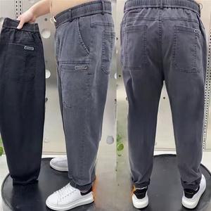 작업복 바지 편한 현장 근무복 카고 기모 청바지 청춘 유행 겨울 두꺼운 루즈핏 스트레이트 핏 작업용 데님