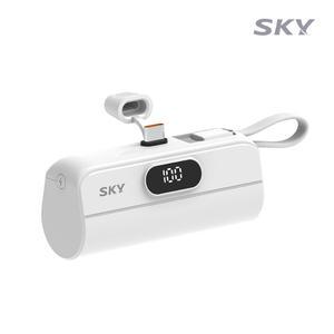 스카이 필 2in1 LED 고속충전 20W PD 도킹형 미니 보조배터리 5000mAh C타입 아이폰 갤럭시 휴대용 X13Pro