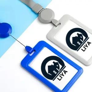 (올핀)목걸이 사원증 케이스 3개 6 color 릴홀더 명찰 세트