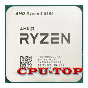 AMD Ryzen 5 5600 R5 3.5GHz 6코어 12스레드 CPU 프로세서 7NM L332M 100- 000000927 소켓 AM4 팬 없음