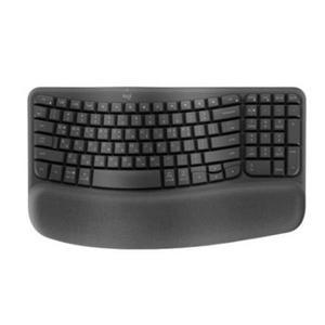 로지텍)인체공학 무선 블루투스 키보드(WAVE KEYS 블랙 Logitech)