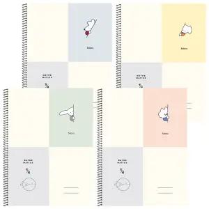 포포팬시 보바 4분할 2000 수학 연습장 4권 수학 메모장 학교 오답노트