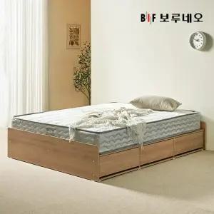 보루네오 제니아 국내제작 무헤드 통서랍 수납침대 프레임 SS Q(매트리스 선택)