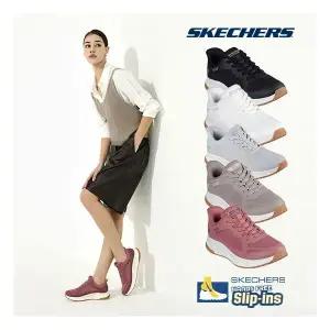 스케쳐스 여성용 밥스 스쿼드 슬립인스 워킹화 322879