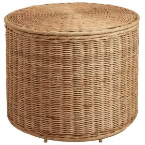 이케아 쿠션스툴 수납형 발받침 쇼파스툴 라탄 톨크닝