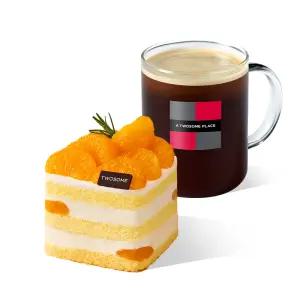 [투썸] 금귤 생크림 케이크 (쁘띠) + 아메리카노 R