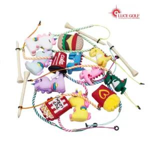 귀여운 골프티걸이/골프/티걸이/캐릭터/골프티/분실/방지/시간/단축/튼튼한/스트랩/고무링/미들티/나무티
