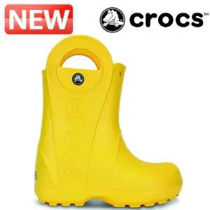 [하프클럽/크록스]크록스 아동 부츠 /H7- 12803-730 / 핸들 잇 레인 부츠 노랑 아동화 키즈화