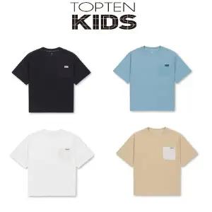 [탑텐키즈](마산점)남아) 밸런스 쿨에어 코튼 우븐 포켓 반팔티 MKF3TS1401