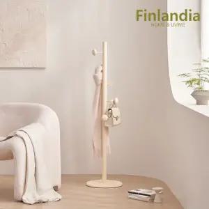 핀란디아 엘라인 버블 낮은 원목 옷걸이 행거 가방걸이
