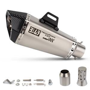 TSS 로고 오토바이 GSX250R 머플러 CBR300R 51MM 범용 FZ6 400 MT07 배기 CBR500R R3 GSXR125 DB