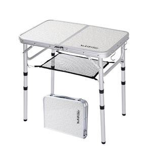 유피페리 작은 접이식 테이블, 메쉬 레이어가 있는 조절 가능한 높이의 알루미늄 경량 휴대용 다리 연장 기능이 캠핑 RV, 피크닉 및 실내용 테이블