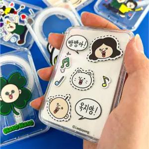 맥세이프 카드3장 지갑 교통 테그 빵빵이의 일상 투명 맥세이프 카드지갑 FIX