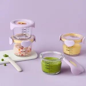 락앤락 리틀럽 디어 이유식용기 혼합 원형 260ml 4P