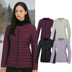 무료배송[비티알공식]여성 겨울 웰론 라운드넥 골프 경량 패딩 자켓