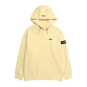 [내셔널지오그래픽] N231UHD901 캥거루 포켓 와펜 세미 오버핏 후드 티셔츠 LEMON