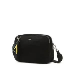 [롯데백화점]닥스 액세서리 [인기신상] 블랙 플라워 참장식 나일론 크로스백 DCBA6E520BK