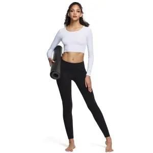 [테슬라][한정특가] 여성 베이스레이어 크롭 긴팔 티셔츠