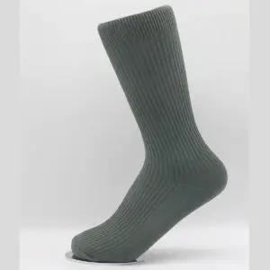 SSZ 남성용 특대사이즈 면혼방 장목양말 카키 280-330MM 3켤레세트 신사용 편한 골지 쫀쫀한 빅사이즈