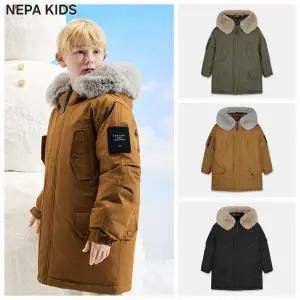 [네파키즈](강남점)25FW 방풍,발수 기능이 우수한 사파리 형태의 윈터라이즈 구스 다운자켓 KL72014