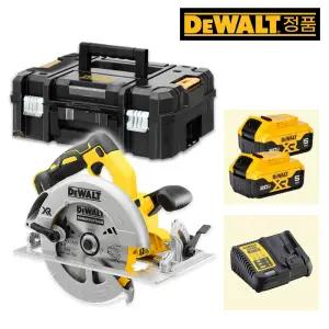 디월트 DCS570P2 20Vmax 5.0Ah x2 브러쉬리스 184mm(7인치) 충전원형톱 충전스킬