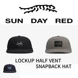 [정품] 썬데이레드골프 남녀공용 록업 하프 벤트 스냅백 골프모자