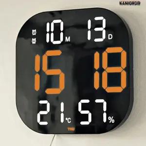 대형 디지털 벽시계 사무실 주방 요양원 병원 전자 온습도 시계