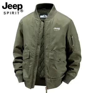 JEEP SPIRIT 남성용 코튼 패딩 작업복 재킷 겨울 퀼팅 항공점퍼